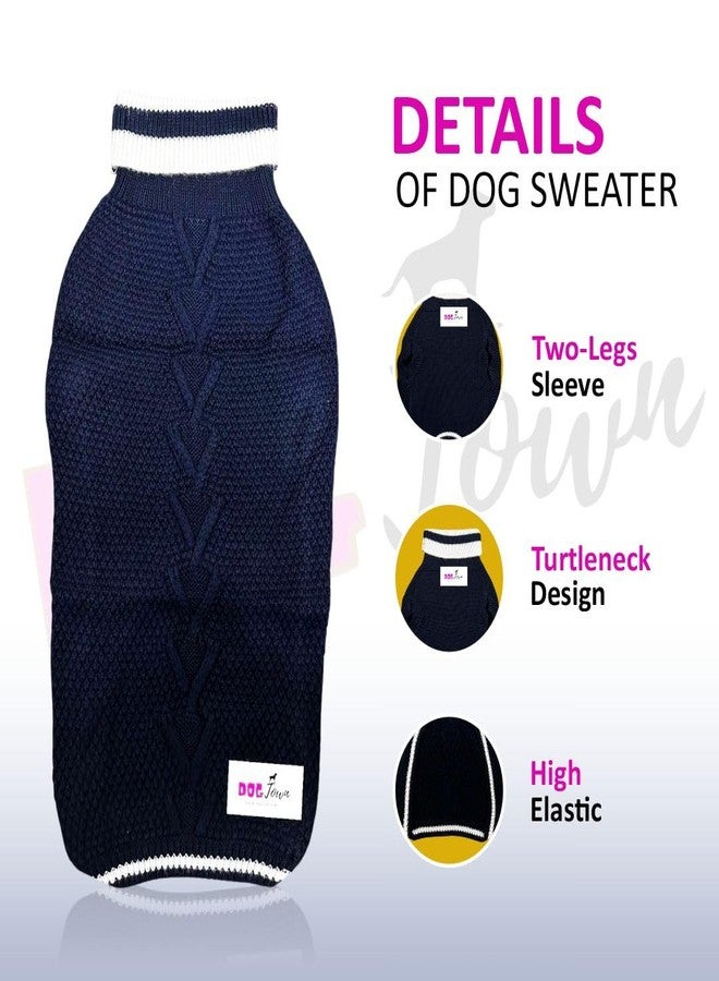 DOGTOWN Core High Neck Round Dog Sweater | Year-Round Sweater for Dogs | Dog Fleece Vest | Pet Jacket | Fleece Lining | Lightweight | Streachable Neck (Red, XXL 24" INCH) - Image 4